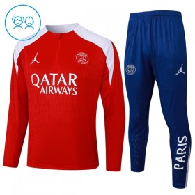 Paris Saint Germain Niño Sudadera De Entrenamiento 2025-26 Cuarto-Cremallera Roja
